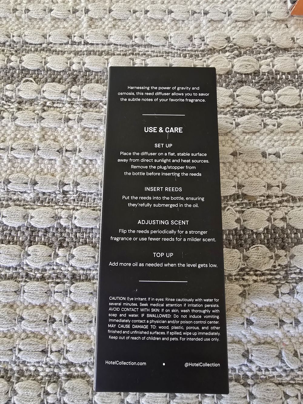 Hotel Collection Mystify Reed Diffuser Box - Black & White - Picture 5 of 6